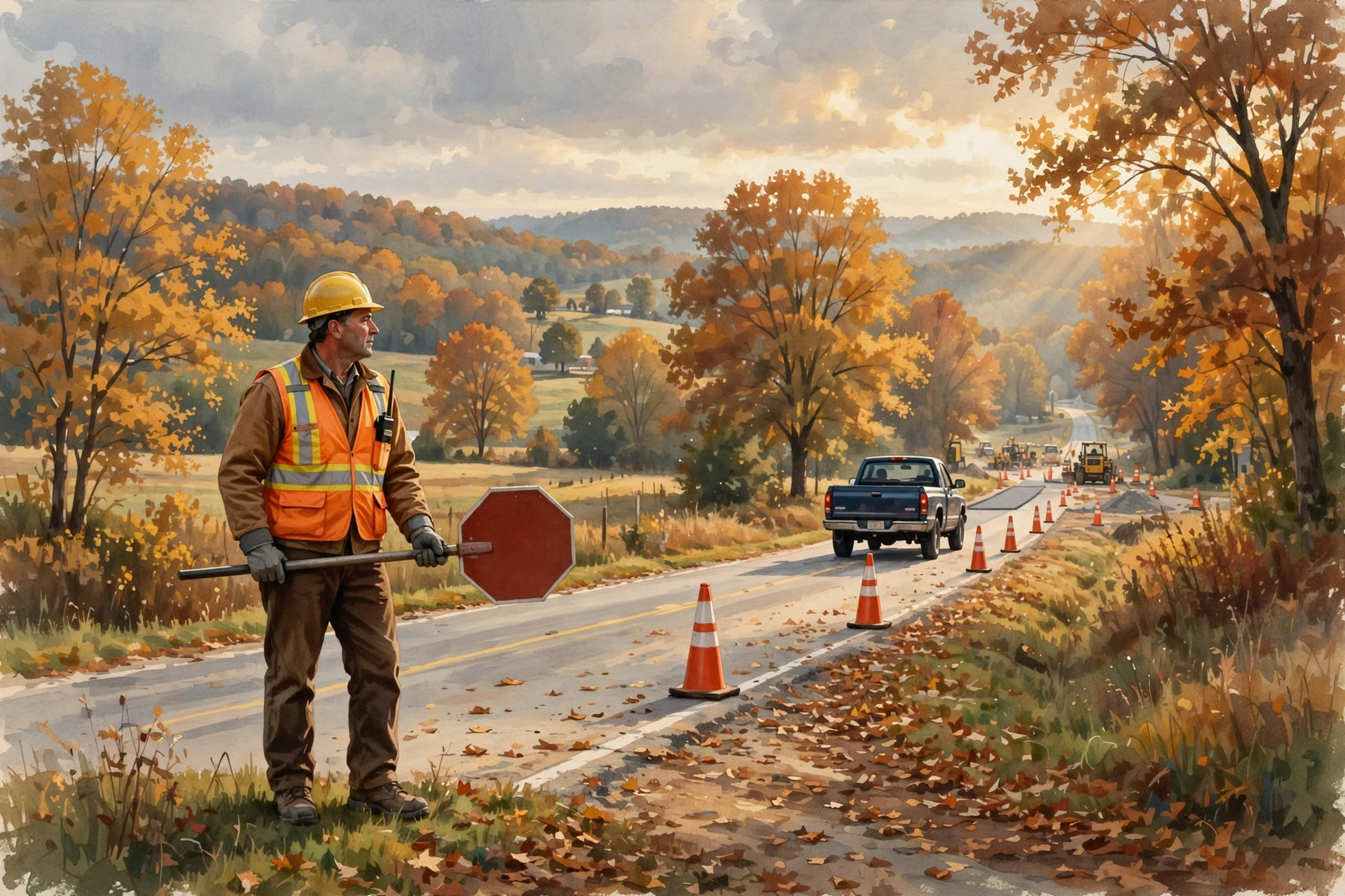Illustration for 🟠 Closer to Home: Flaggers Still Out, Midweek Tunnel Nights Ahead