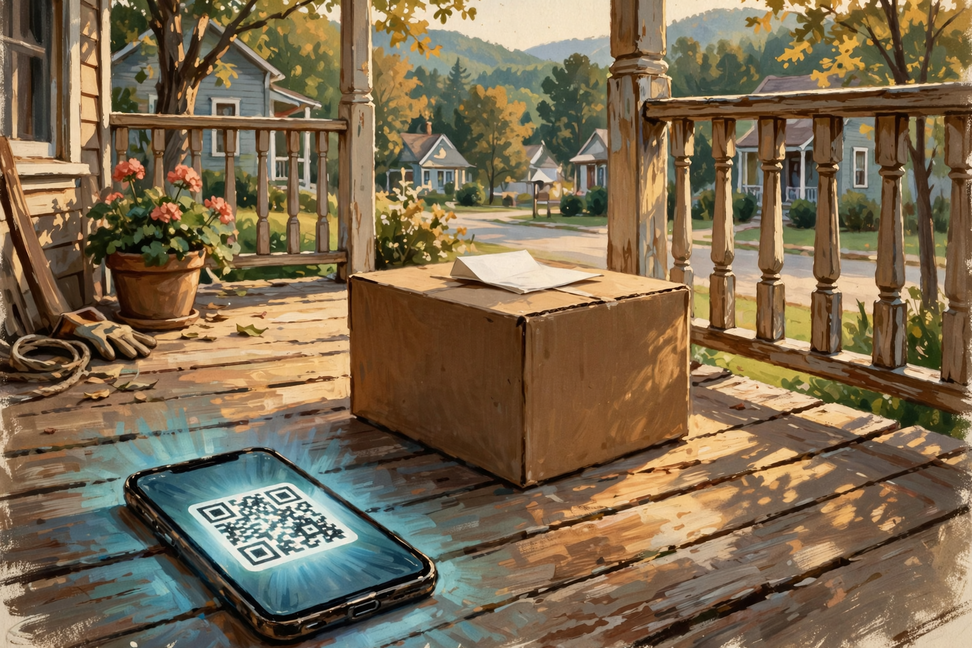 Illustration for 📬 A Free Package on the Porch — and a QR Code You Shouldn't Scan