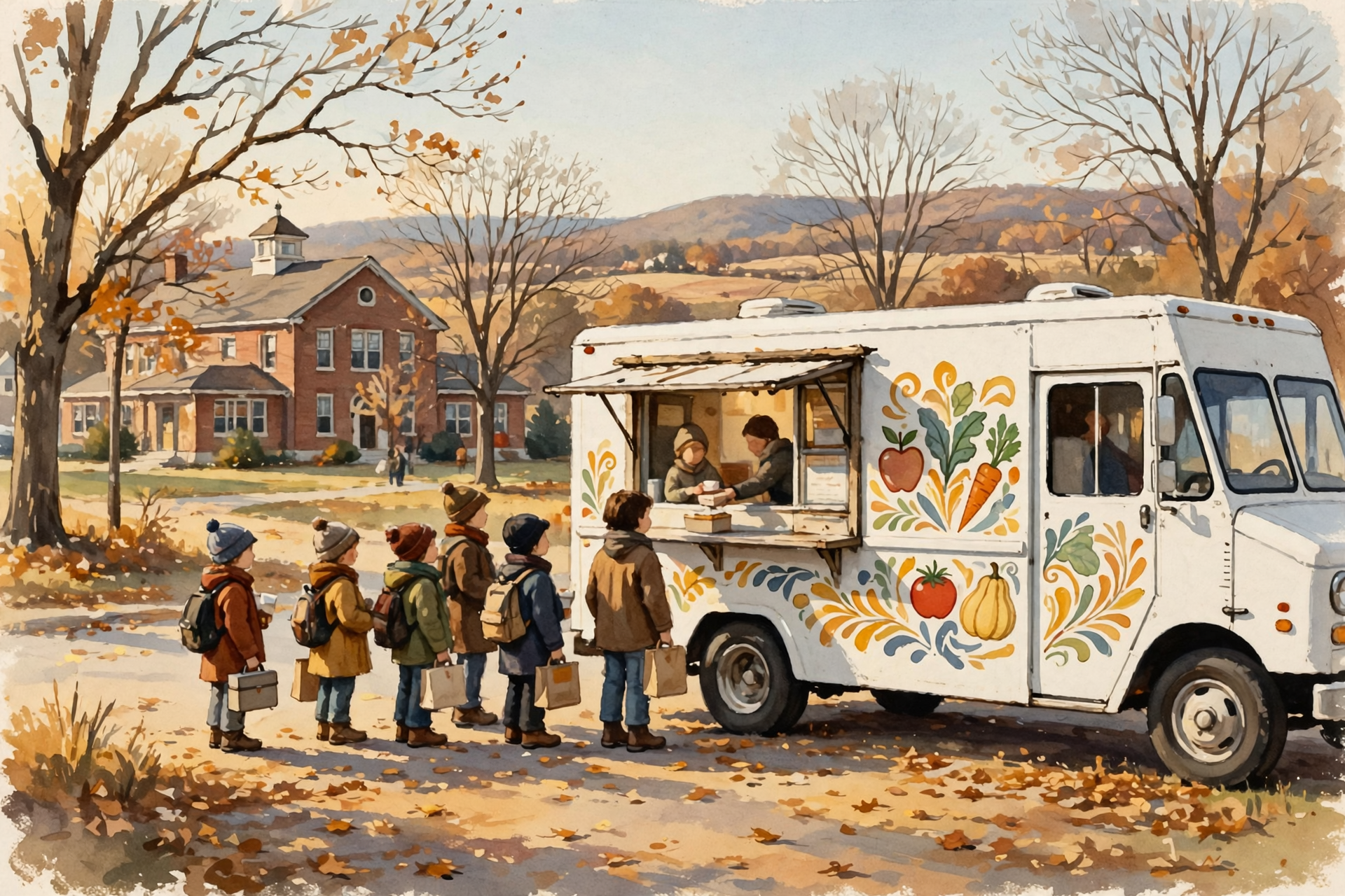 Illustration for 🍎 Quick Hit: A School Lunch Truck Hits the Road in Anderson County