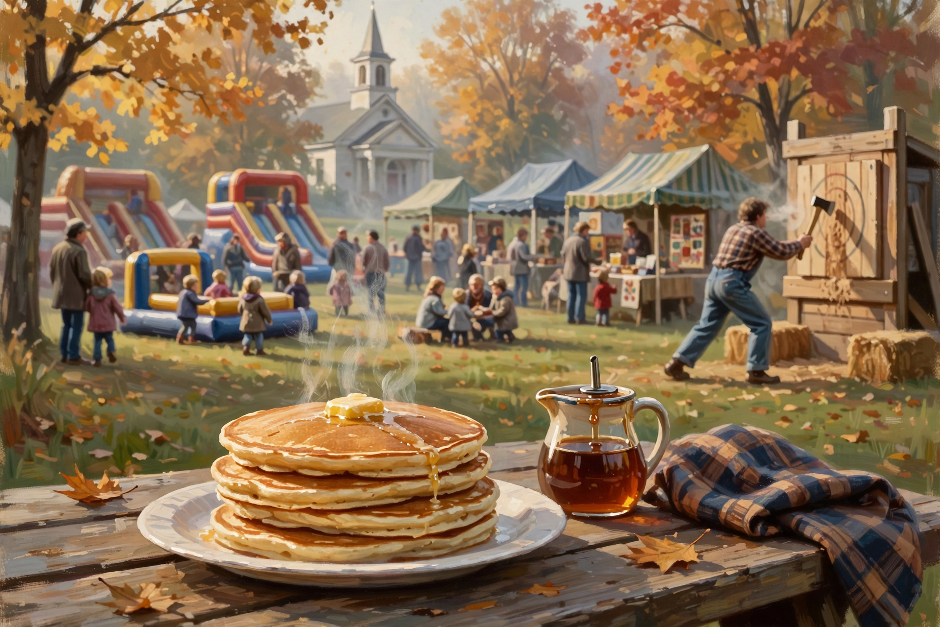 Illustration for 🥞 Free Pancakes and Lumberjack Games in Cookeville