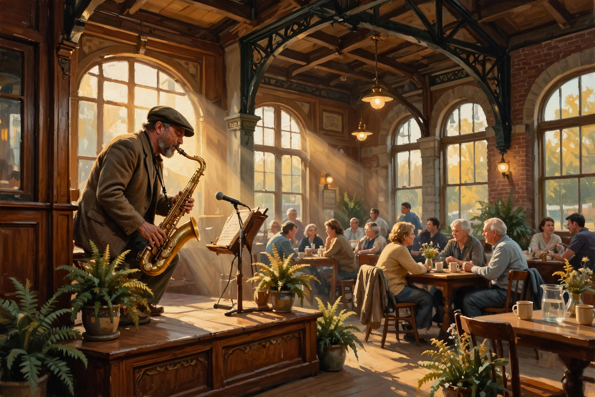 Illustration for 🎷 Free Jazz All Day at the Choo Choo