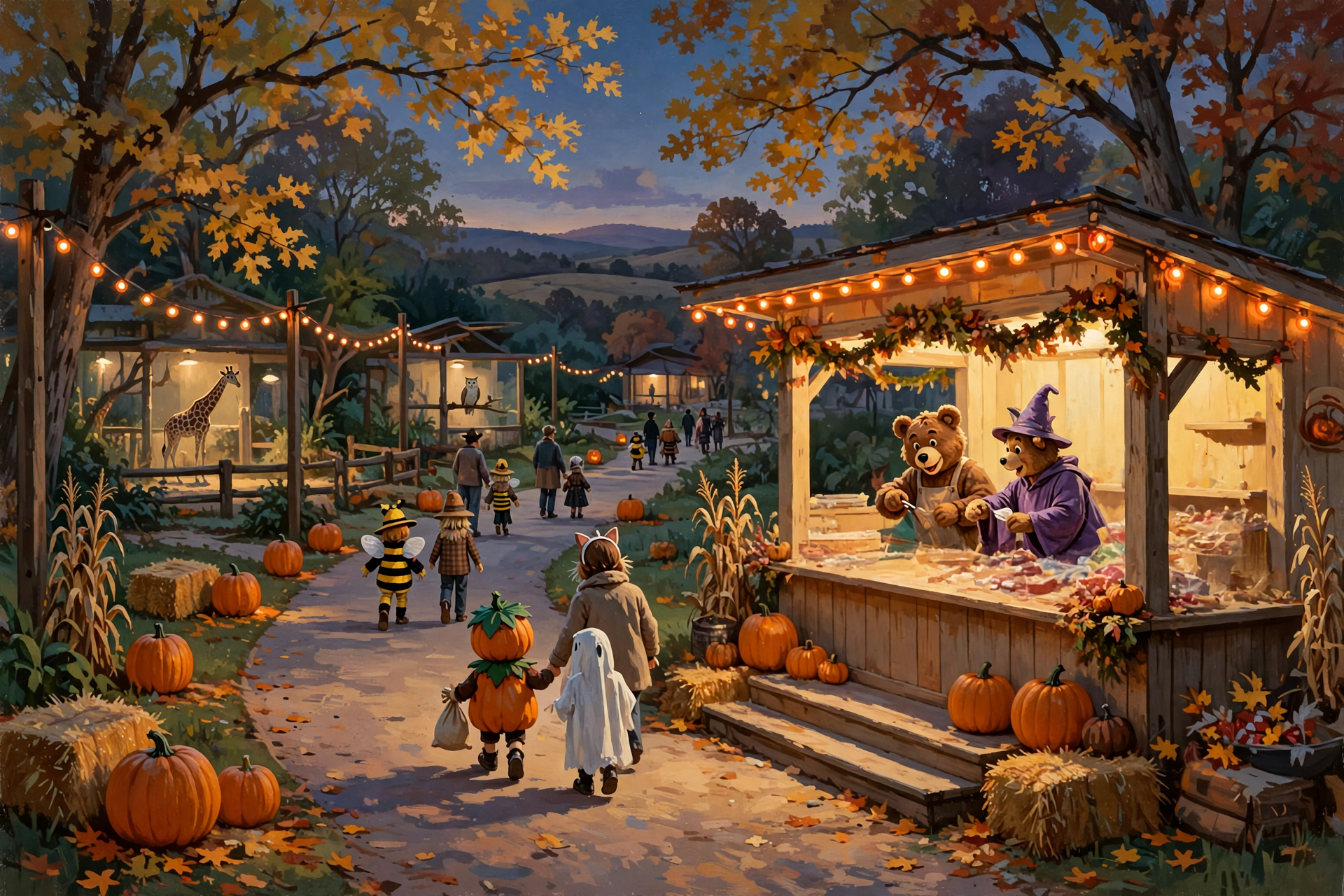 Illustration for 👻 Candy, Costumes and Critters at Boo in the Zoo