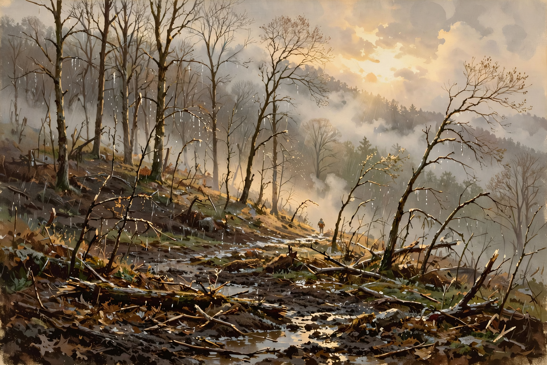 Illustration for 🦌 Outdoor Notes: Wet Woods Today, Burn Permits Wednesday