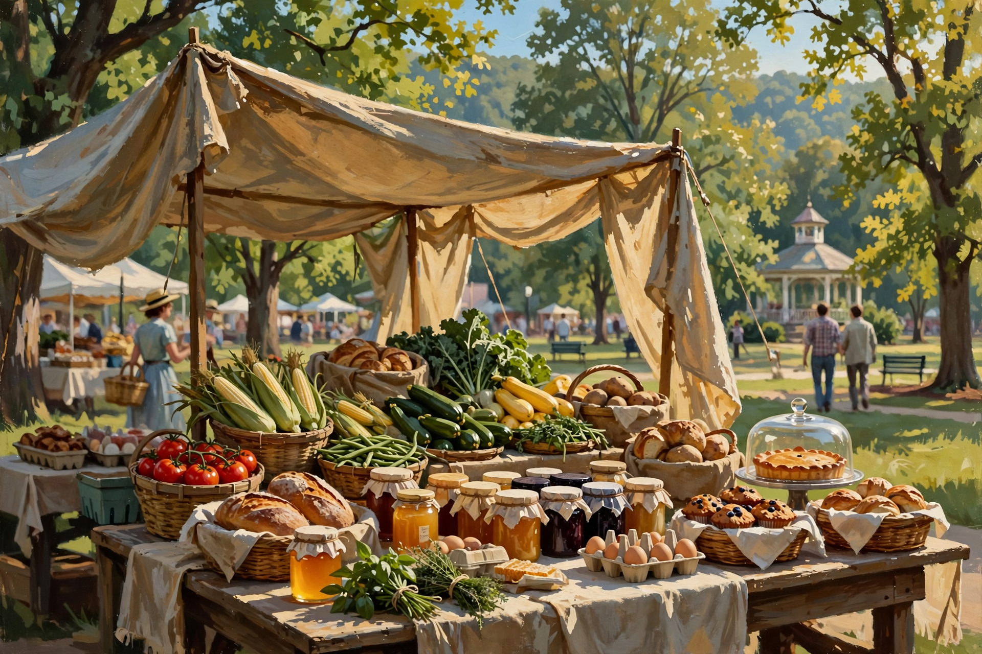 Illustration for What Counts as Local at the Dunlap Farmers Market?